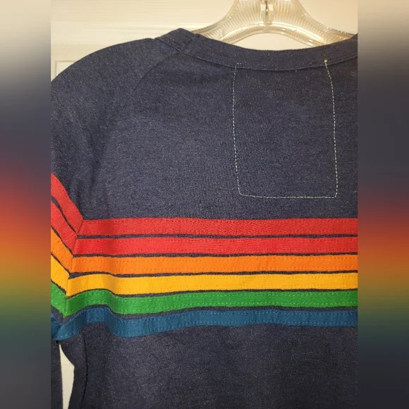 Aviator Nation 6 Stripe Sweatshirt XS - Picture 8 of 8